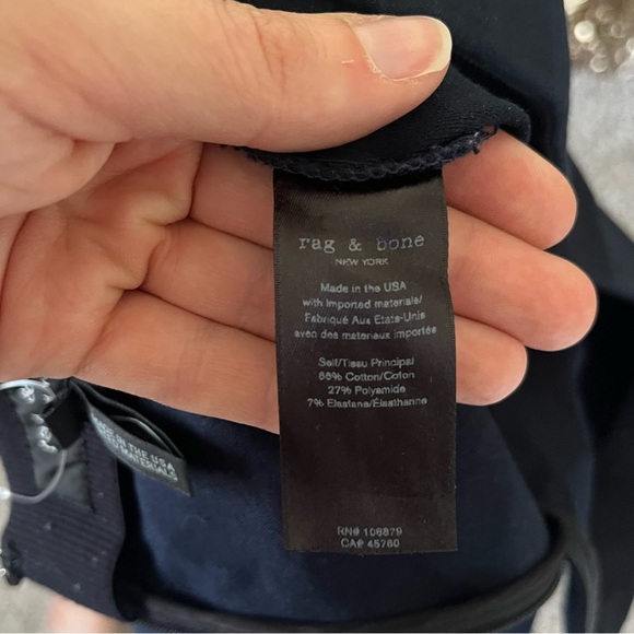 Rag & Bone Simone Stretch Slim Pant in Navy Blue in Women’s Size 2 - Picture 9 of 14